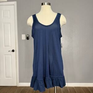 NWT Free people Twirl Tunic Tank, Stone Blue, XS